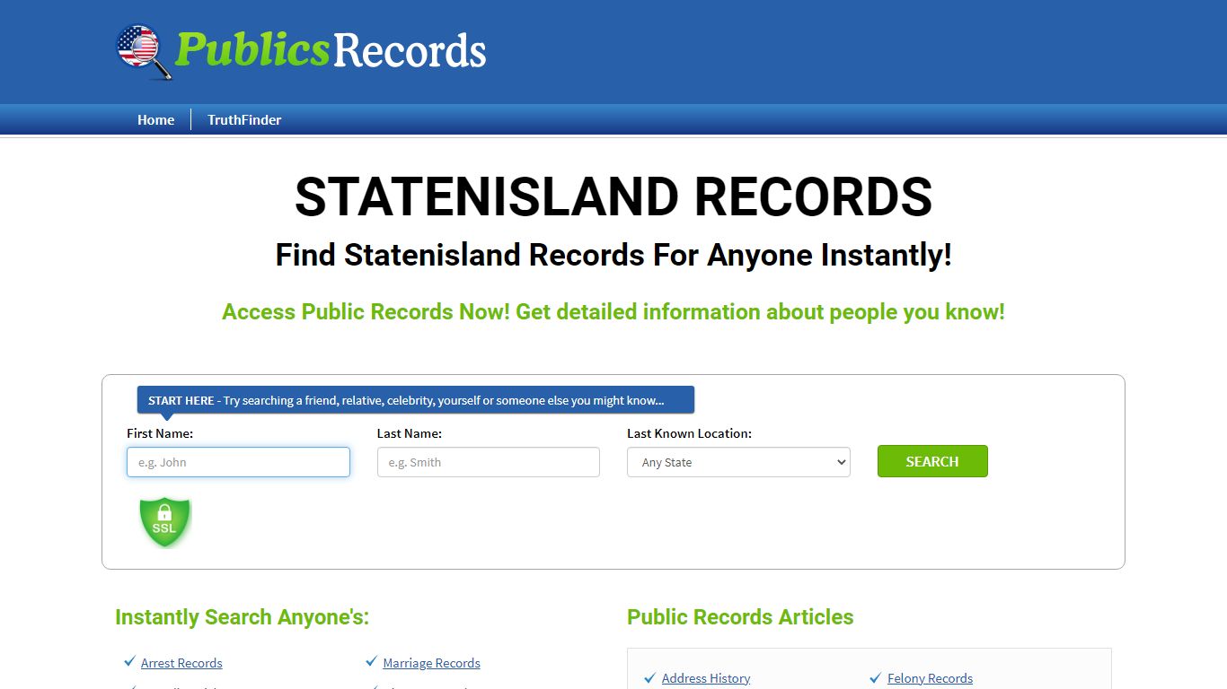 Find Statenisland Records For Anyone Instantly!